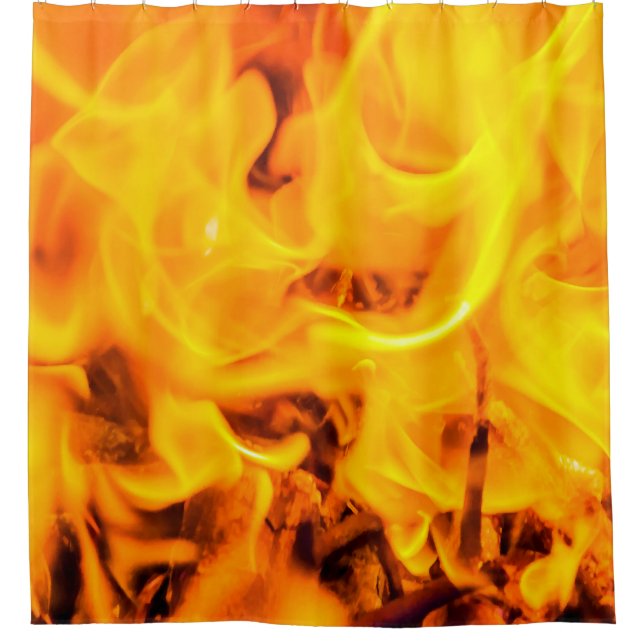 Feuer und Flammen Duschvorhang (Vorderseite)