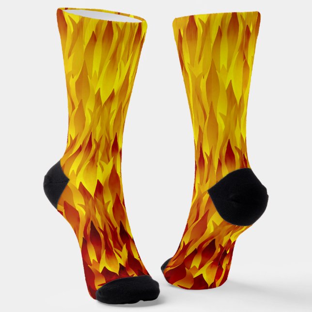 Feuer und Flammen Halloween Socken (Gewinkelt)