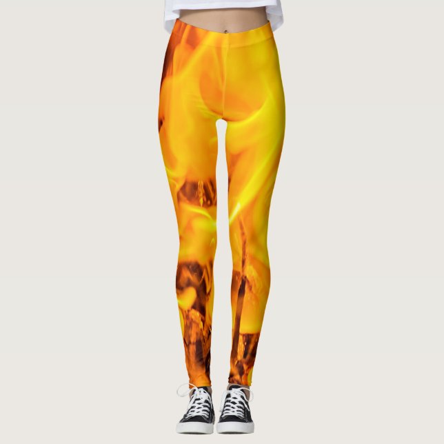 Feuer und Flammen Leggings (Vorderseite)