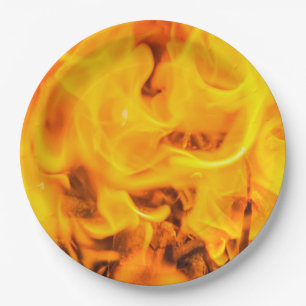 Feuer und Flammen Pappteller