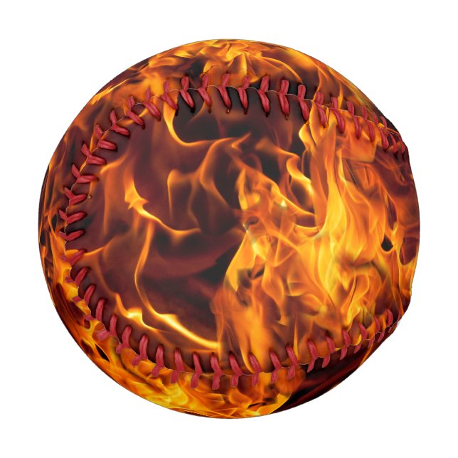 Feuer- und Flammenmuster Baseball (Rückseite Rechts)