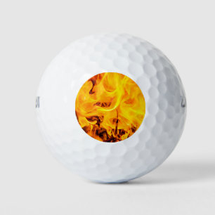 Feuer- und Flammenmuster Golfball
