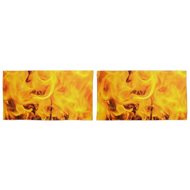 Feuer- und Flammenmuster Kissenbezug (Vorderseite-Set)