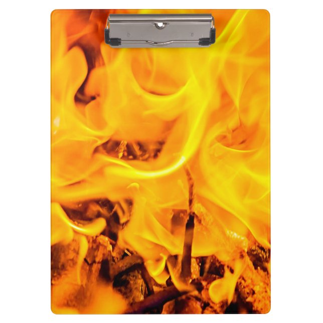 Feuer- und Flammenmuster Klemmbrett (Vorderseite)