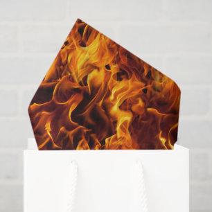 Feuer- und Flammenmuster Seidenpapier