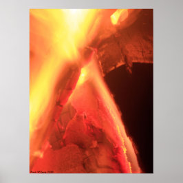 Feuer und Holz Poster