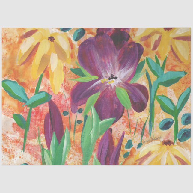 Feuer- und Irispapier Seidenpapier (Vorderseite)