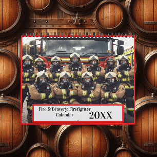 Feuer und Mut: Feuerwehrmann 20XX Kalender