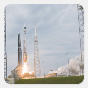 Feuer- und Rauchsignal Quadratischer Aufkleber