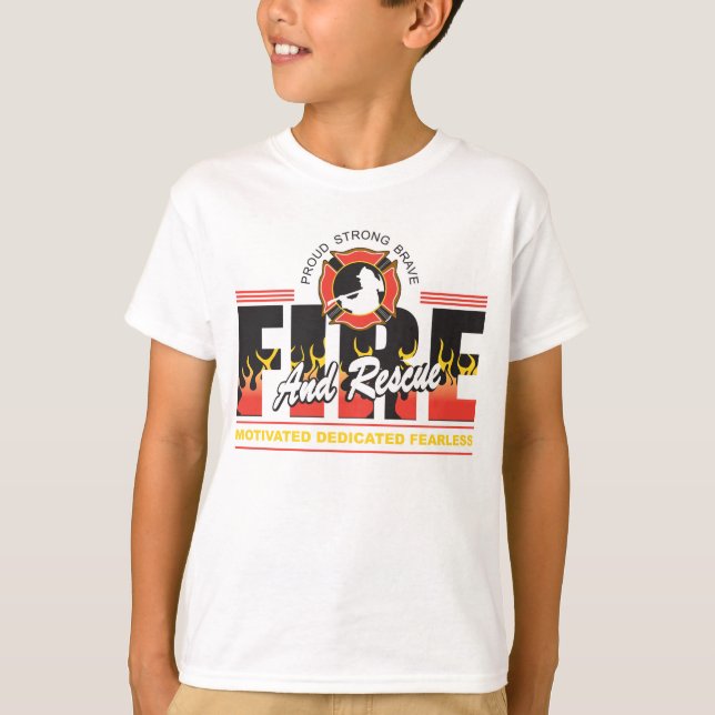 Feuer und Rettung T-Shirt (Vorderseite)