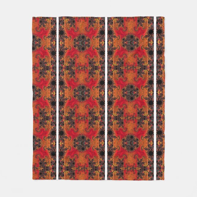 Feuer und Schönheit Fleece Blanket (Vorderseite)