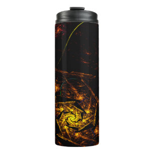 Feuer unter Abstrakt Thermosbecher