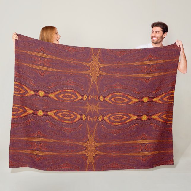 Feuer von Itzpapalotl 100 Fleecedecke (Beispiel)