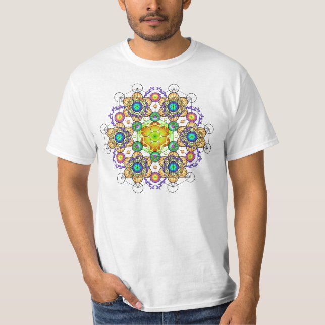 Feuer von Schaffungs-Mandala 2 T-Shirt (Vorderseite)