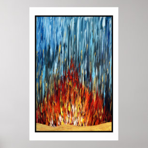 Feuer-Wasser-Gold Poster
