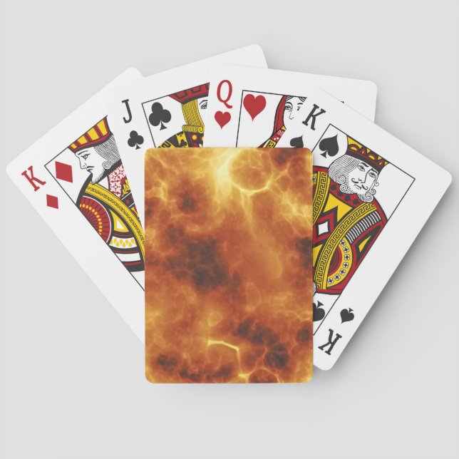 Feuer | Zazzle_Growshop. Spielkarten (Rückseite)