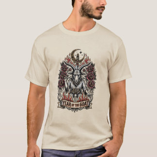 Feuer Ziege 2027 Lunar Neujahrs-T-Shirt feiern T-Shirt