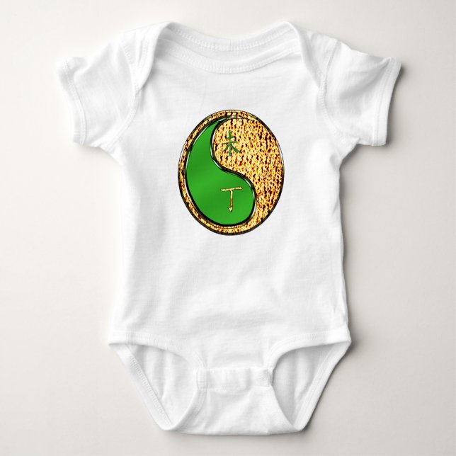 Feuer Ziege Baby Strampler (Vorderseite)