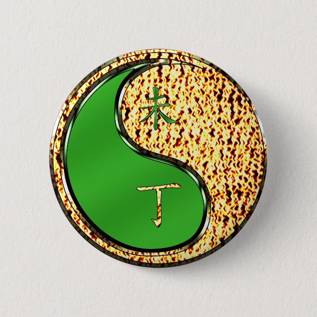 Feuer Ziege Button (Vorderseite)