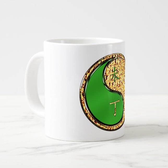 Feuer Ziege Jumbo-Tasse (Vorderseite Links)