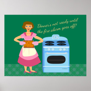 Feueralarm bedeutet Abendessen Poster