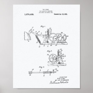 Feueralarm Bell 1921 Patentschrift - Weißbuch Poster