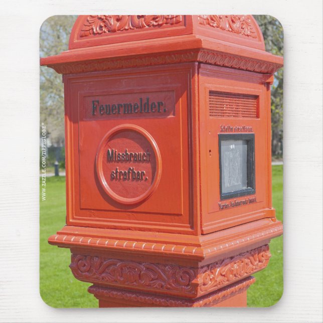 Feueralarm Mousepad (Vorne)