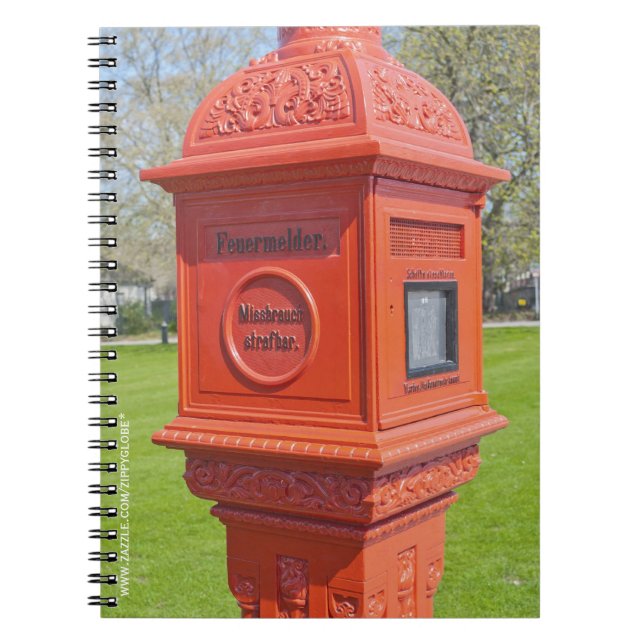 Feueralarmbox Notizblock (Vorderseite)