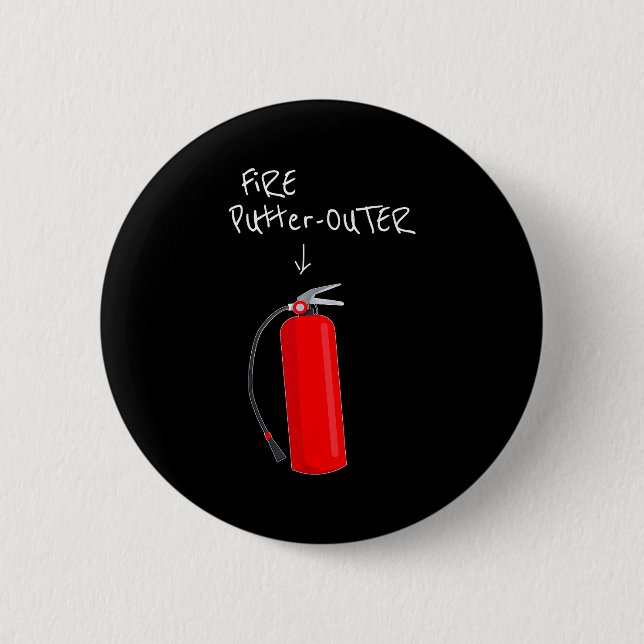 Feueranmacher Außen Feuerlöscher Feuerwehrmann F Button (Vorderseite)