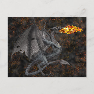 Feueratmendrache Postkarte
