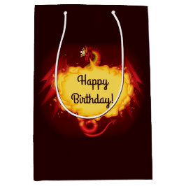 Feueratmung Dragon Medium Geschenktasche Mittlere Geschenktüte