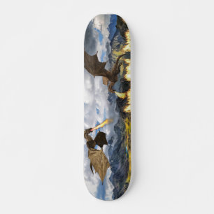 Feueratmung Dragon Wyvern Fantasy Skateboard
