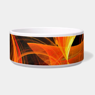 Feuerball Abstrakt Art Dog Bowl Napf