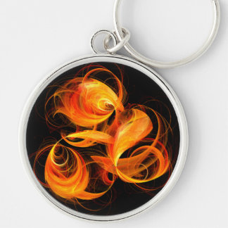 Feuerball Abstrakte Kunst Kleine Schlüsselanhänger