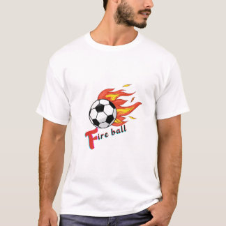 Feuerball - Fußball bei Feuer T-Shirt