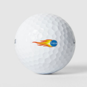 Feuerball nach Maß entworfen und personalisiert Golfball