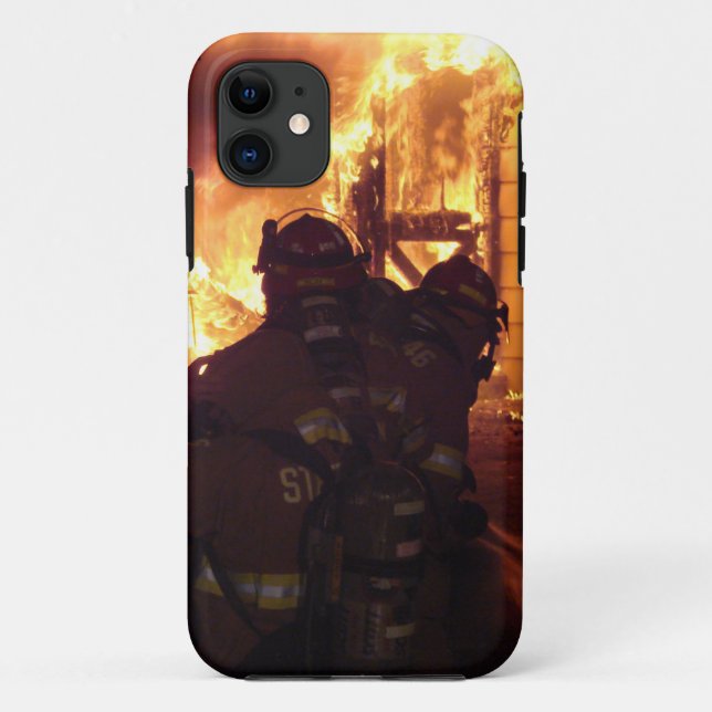 Feuerbekämpfendes Struktur-Feuer Case-Mate iPhone Hülle (Rückseite)