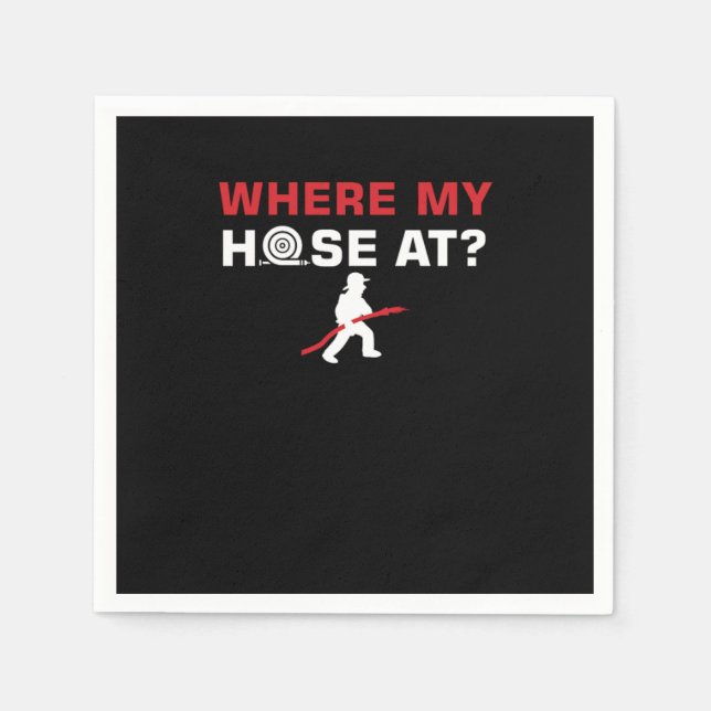 Feuerbekämpfung Feuerwehrauto Brandschutz Flammen  Serviette (Vorderseite)