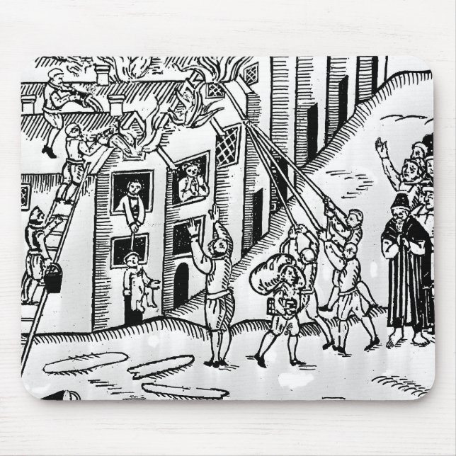 Feuerbekämpfung während des großen Feuers von Mousepad (Vorne)