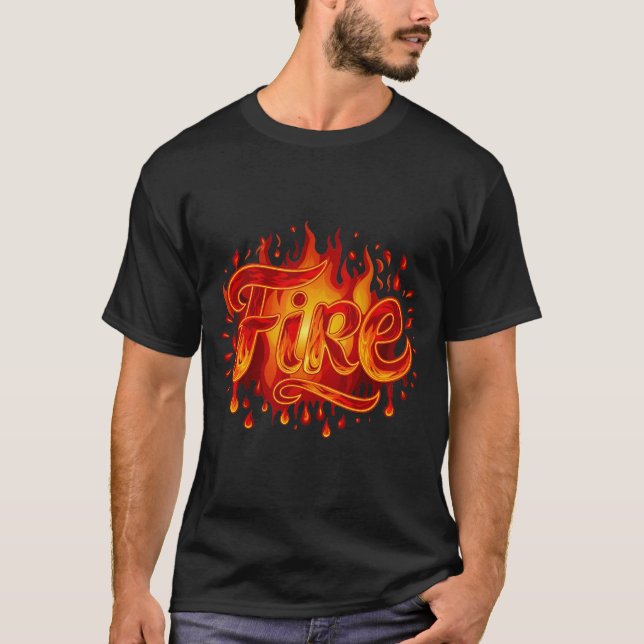 Feuerbrand Shirt Erwachsene Kinder Frauen Feuer un (Vorderseite)