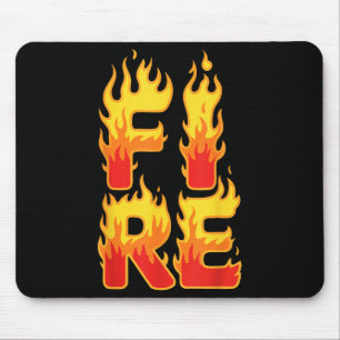 Feuerbrand Shirt Erwachsene Kinder Frauen Feuer un Mousepad