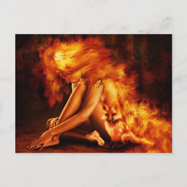 Feuerdame Postkarte (Vorderseite)