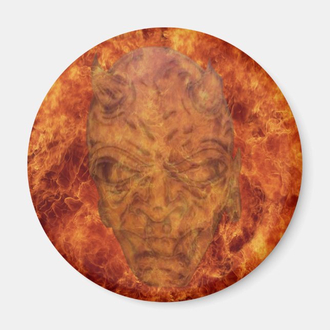 Feuerdämonenmagnet Magnet (Vorne)