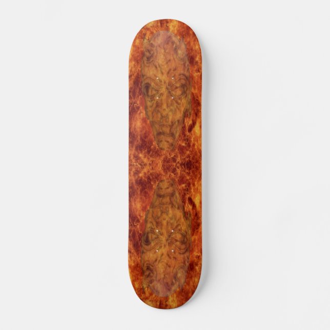 Feuerdemon-Skateboard Skateboard (Vorderseite)