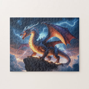 Feuerdrache Fantasy-Puzzle für Spielbegeisterte Puzzle