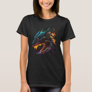 Feuerdrache Flammendrache Grafik T-Shirts Männer F