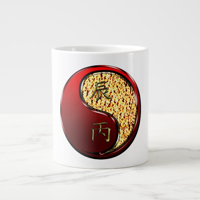 Feuerdrache Jumbo-Tasse (Vorderseite)