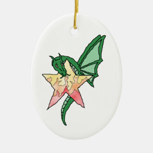 Feuerdrache Keramikornament