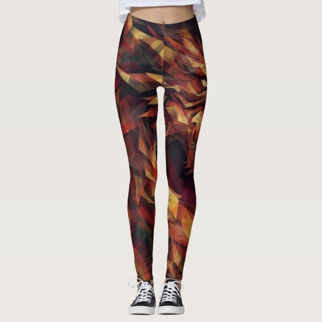 Feuerdrache Leggings (Vorderseite)
