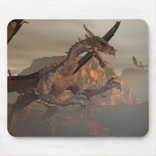Feuerdrache Mousepad (Vorne)